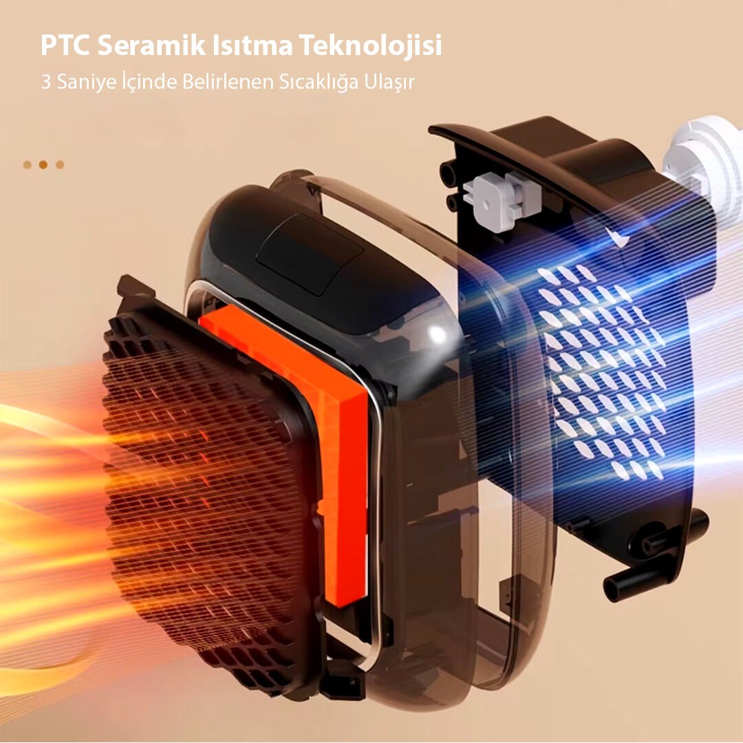 PM-26513 800 WATT PRİZ TİPİ UZAKTAN KUMANDALI TAŞINABİLİR ISITICI (ZAMANLAYICI) (OM-1210)