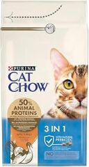 PURINA CAT CHOW 3'ü 1 arada Hindili Kuru Kedi Maması, Yetişkin, 1.5 kg