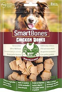 Smartbones Chicken Mini Küçük Boy Tavuklu Kemik 8'li, 128 Gr Köpek Ödülü