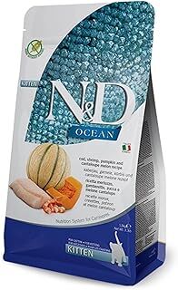 N&D Ocean Kuru Kedi Maması, Morina Balığı, Karides, Balkabağı ve Kavunlu, Yavru Kedi, 1.5 kg