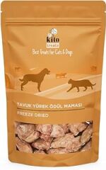 Kito Freeze Dried Tavuk Yürek Ödül Maması Köpekler için 30 gr (Dog Treat)