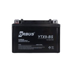YTX9-BS 12V 9A MOTOSİKLET AKÜSÜ (150 X 86 X 107 MM) (2.9KG)