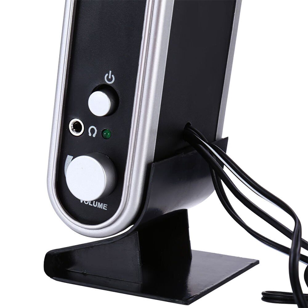 HY-218 1+1 USB İNCE TASARIM SİYAH HOPARLÖR - SPEAKER
