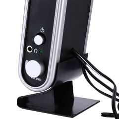 HY-218 1+1 USB İNCE TASARIM SİYAH HOPARLÖR - SPEAKER