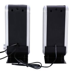 HY-218 1+1 USB İNCE TASARIM SİYAH HOPARLÖR - SPEAKER