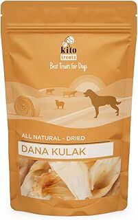 Kito Kurutulmuş Dana Kulak Çiğnemelik Köpek Ödül Maması%100 Doğal, Glutensiz, Organik 100 gr (Dog Treat)