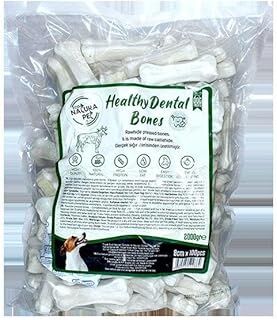 Eco Natura Pet Healty Dental Bones Beyaz Pres Kemik 8Cm 100Lü 2000Gr