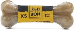 Doggie Delibon 7Cm Gerçek Deriden Pres Kemik, 7 Cmx1Pcs., Natural