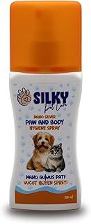 Silky - Kedi ve Köpekler için Vücut/Tüy ve Pati Hijyen spreyi (Nano Gümüş – 100ml)