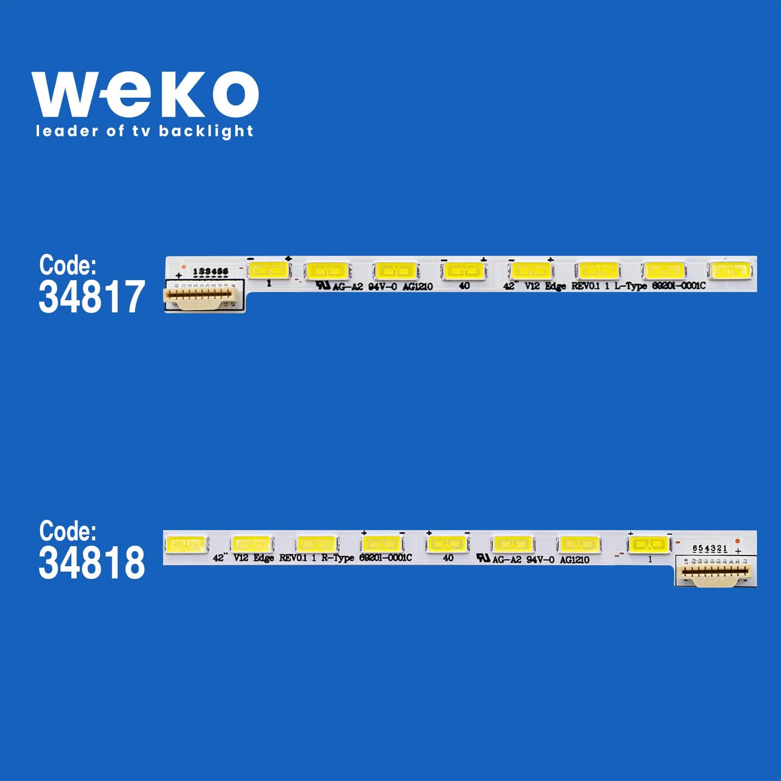 5048 34817X1 34818X1 42 V12 EDGE REV0.1 2 ADET LED BAR (48LED)