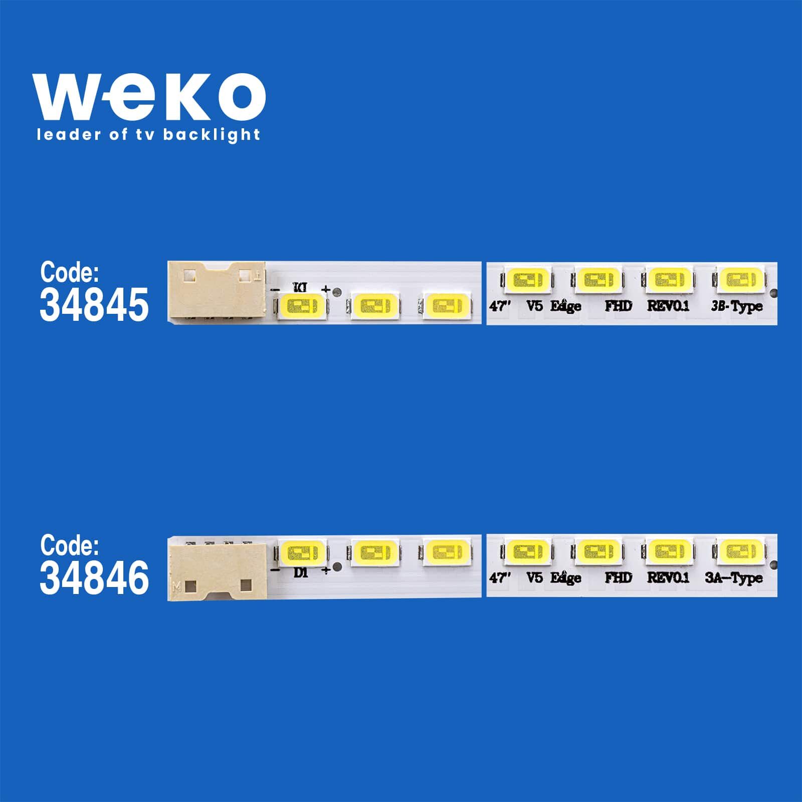 5058 34845X2 34846X2 47 V5 EDGE FHD REV 0.1 4 ADET LED BAR (66LED)