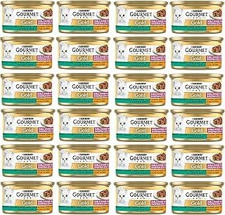Gourmet Gold Çifte Lezzet Ciğerli & Tavşanlı Yaş Kedi Maması, Yetişkin Kediler (24 x 85 gr)
