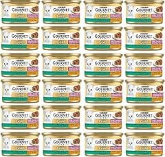 Gourmet Gold Çifte Lezzet Ciğerli & Tavşanlı Yaş Kedi Maması, Yetişkin Kediler (24 x 85 gr)
