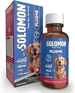 Solomon Plus B Dog 50 ML Köpekler için Tüy Dökülmesini Engelleyici Biotin Damla Plus B dog
