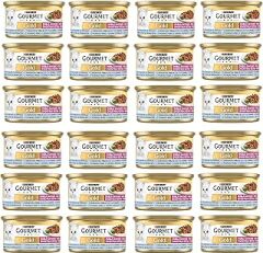 Gourmet Gold Çifte Lezzet Okyanus Balığı & Sebzeli Yaş Kedi Maması (24 x 85 gr)