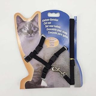 Ecoform Ayarlanabilir Kedi Gezdirme Tasması Lüx 120 cm Siyah