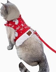 Patipatron Kaçış Önleyici Kedi Gezdirme Tasması Ve Küçük Irk Köpek Gezdirme Tasması (Yeni Yıl, L)