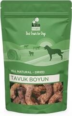 Kito Tavuk Boyun Çiğnemelik Köpek Ödül Maması%100 Doğal, Glutensiz, Organik 100 gr (Dog Treat)