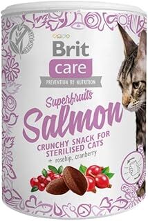 Brit Care Superfruits Crunchy Snack, Süper Besinli ( Kızılcık Ve Kuşburnu), Tahılsız, Somon Balıklı, Kıtır Kısırlaştırılmış Kedi Ödülü, 100 g