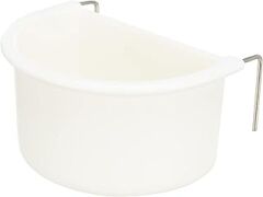 Trixie 5477 - Tel Destekli Plastik Asma Yemek Takımı, 75 ve 85 ml, Çeşitli Renkler, 2 Parça