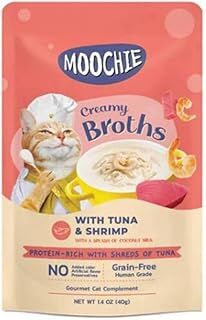 Moochie Parça Ton Balıklı Karidesli Midyeli Tahılsız Kedi Çorbası 40gr