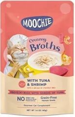 Moochie Parça Ton Balıklı Karidesli Midyeli Tahılsız Kedi Çorbası 40gr