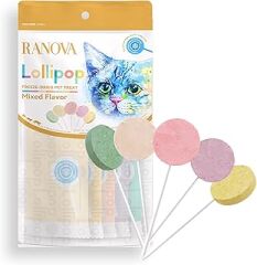 RA NOVA Kediler için Karışık Lezzetli Lolipop 1.4g 5'li