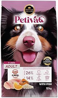 Petiva Yetişkin Köpekler İçin Balık Etli Kuru Köpek Maması (12 Kg, Balık)