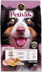 Petiva Yetişkin Köpekler İçin Balık Etli Kuru Köpek Maması (12 Kg, Balık)