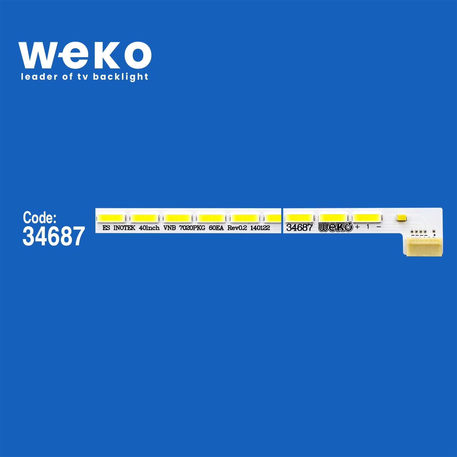 5240 34687X1 40INCH VNB 7020PKG 60EA REV0.2  1 ADET LED BAR (60LED)