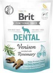 Brit Care Functional Snack, Dişler Ve Diş Etlerini Korumak İçin, Tahılsız, Geyik Etli Ve Biberiyeli, Fonksiyonel Yetişkin Köpek Ödülü, 150 g