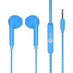 EH104BL 3.5MM JACKLI KABLOLU KULAK İÇİ MİKROFONLU MAVİ KULAKLIK