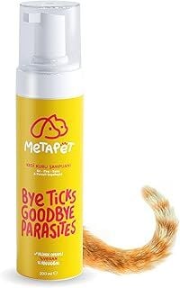 Metapet Kedi Kuru Şampuan, Bit Pire Dış Parazit Kene Önleyici Damla Tasması Tarağı Ile Kullanılabilir. 200 ML