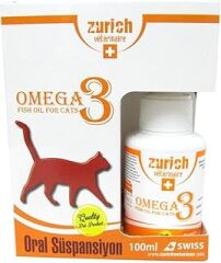 Zurich Cat Omega-3 100 ml Balık Yağı Tüy Döküm Önleyici