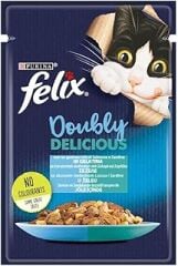 Felix Çifte Lezzet Somon & Alabalık Kedi Yaş Mama (26 x 85 gr)