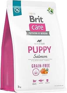 Brit Care Skin & Coat, Deri Ve Tüy Hassasiyeti Olan Yavru Köpekler İçin, Tahılsız, Somon Balıklı Kuru Mama, 3 kg