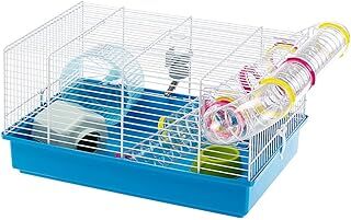 Ferplast Hamster kafesi, Paula kemirgen kafesi, küçük hayvan kafesi, hamster aksesuarı dahil, 46 x 30 x Y 25 cm.