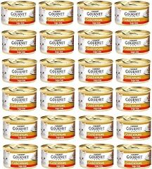 Gourmet Gold Kıyılmış Sığır Etli Yaş Kedi Maması (24 x 85 gr)