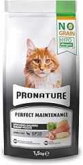 Pronature Hypo-Allergenic Tahılsız Yetişkin Kedi Maması Somon, Karides ve Enginarlı 1,5 Kg