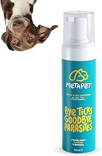 Metapet Köpek Bit Pire Dış Parazit Karşıtı Kuru Köpük Şampuan, Susuz Yıkama için Bakım ve Tedavi 200ML