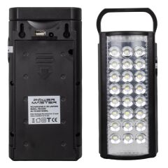 PM-23800 24 LEDLİ TELEFON ŞARJ EDEBİLEN IŞILDAK (6V4A AKÜLÜ * POWERBANK ÖZELLİKLİ)