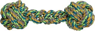 Beeztees Eastland 501256 Evcil Hayvan (Kedi- Köpek) Oyuncağı, İp Dambıl, 21 Cm, Karışık Renkli