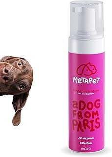 Metapet Koku Giderici Kuru Köpük Köpek Şampuanı, Doğal ve Organik Hassas Ciltli Yavrular için Uygun, 200 ML