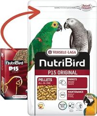 Verselelaga Nutribird P15 Original Papağan Pelet Yem 1 Kg, 810-422125