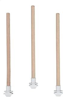 Petistera 3'lü Pürüzsüz Ahşap Kuş Tüneği 40 cm