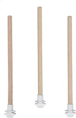 Petistera 3'lü Pürüzsüz Ahşap Kuş Tüneği 40 cm