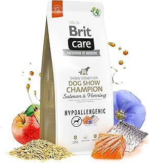 Brit Care Dog Show Champion, Yarışma Köpekleri Kondisyonu İçin, Hipoalerjenik, Somon Balıklı Ve Ringa Balıklı Kuru Mama, 3 kg