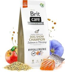 Brit Care Dog Show Champion, Yarışma Köpekleri Kondisyonu İçin, Hipoalerjenik, Somon Balıklı Ve Ringa Balıklı Kuru Mama, 3 kg