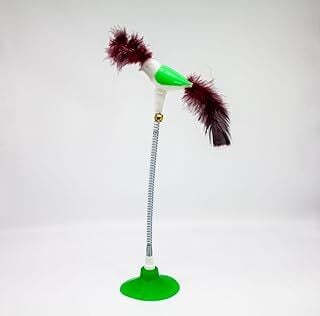 Tineke VANTUZLU YAYLI KUŞ KEDİ OYUNCAĞI 1 ADET (YEŞİL)