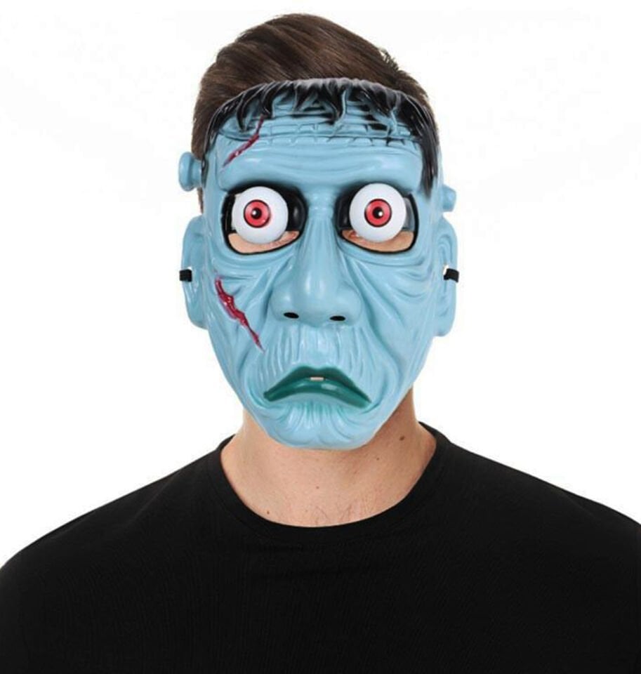 Frankenstein Temalı Sallanan Oynar Gözlü Maske